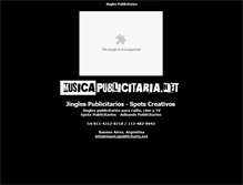 Tablet Screenshot of musicapublicitaria.net